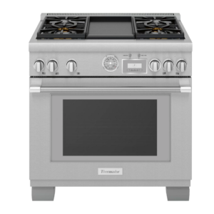 FOGÃO A GÁS NATURAL PRO GRAND® 4 QUEIMADORES COM CHAPA 36 POL. (91CM) PRD364WDGU THERMADOR