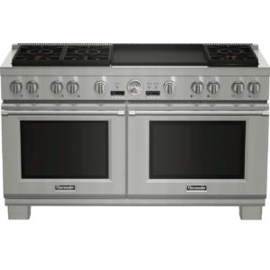 FOGÃO DUAL FUEL PRO GRAND® 6 QUEIMADORES COM CHAPA DUPLA 60 POL. (1,52M) PRD606WEG THERMADOR